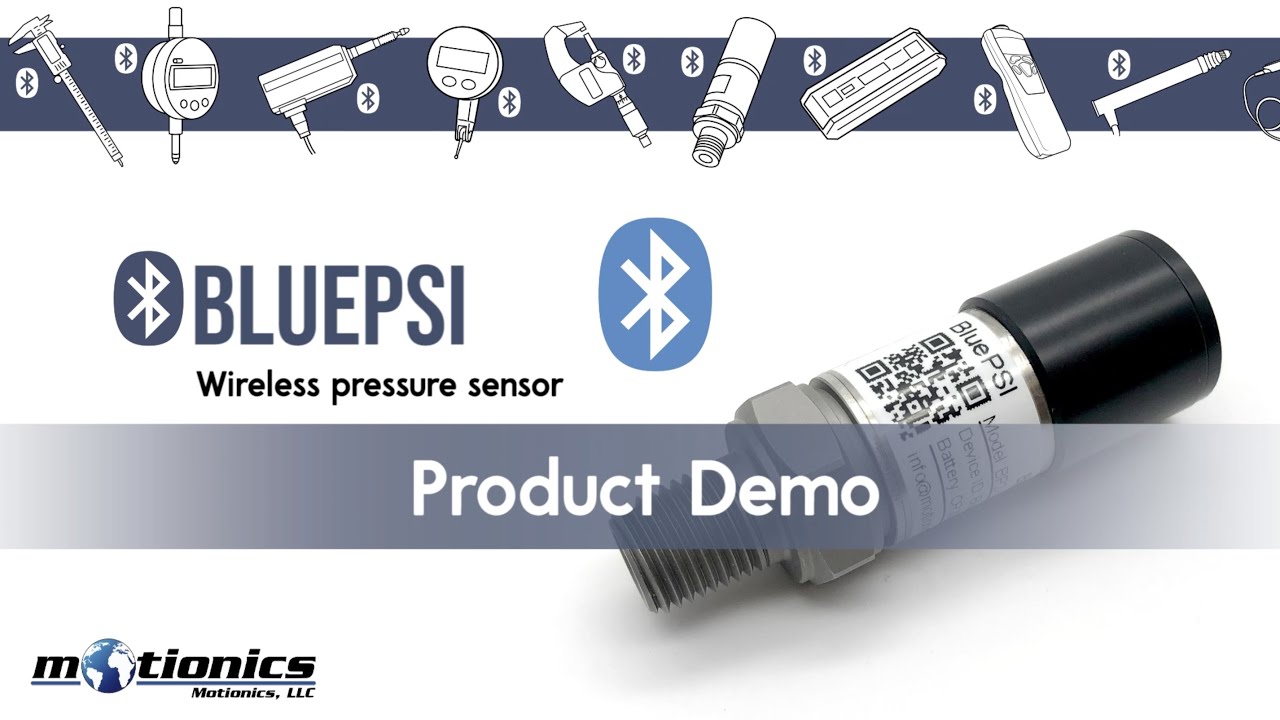 BluePSI: Bluetooth Pressure Sensor – Demo