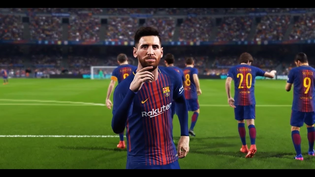PES 2018 Official Gameplay Barcelona vs Borussia Dortmund (Xbox One, PS4, PC)