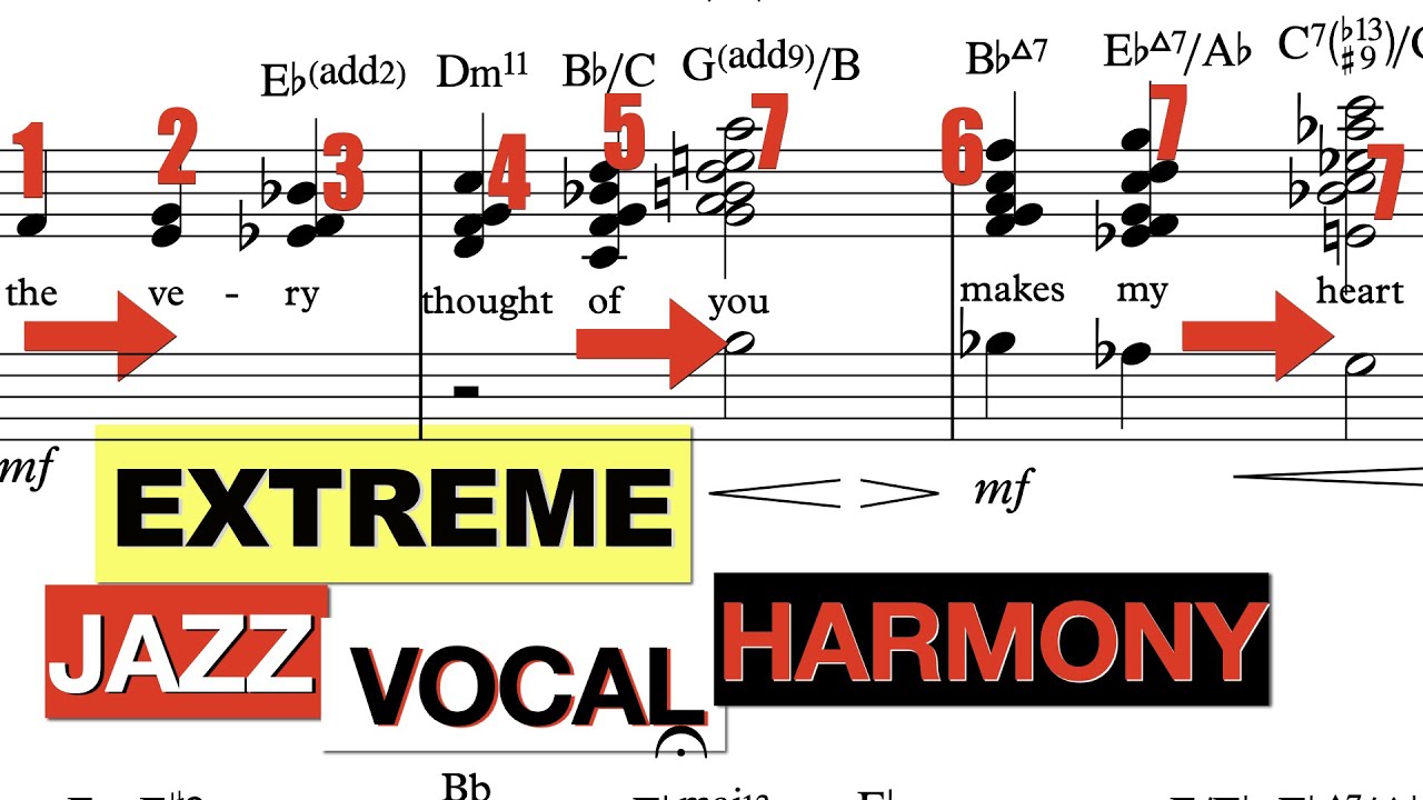 Extreme Jazz Harmony with only voice  