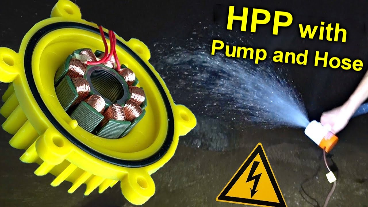 ✅Mini HPP from a Pump and a Hose⚡️How easy build a Hydro Power Plant for SURVIVAL on the island