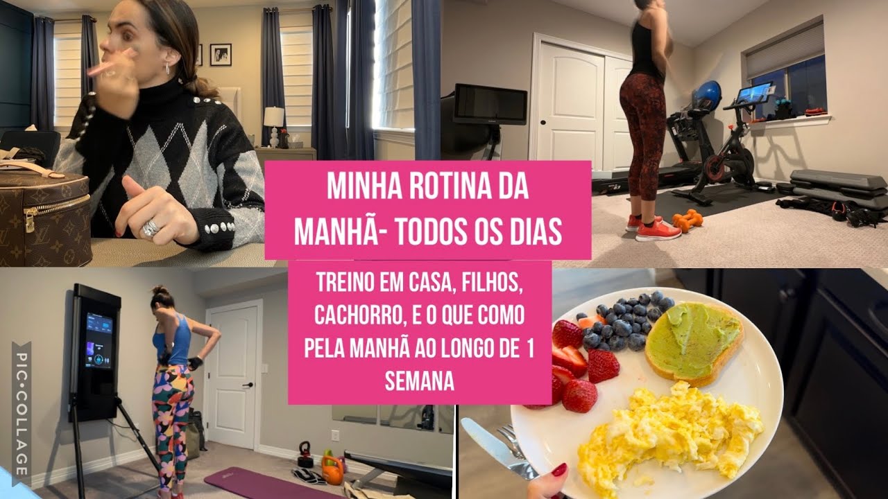Uma semana de rotinas da manhã! Como consigo acordar às 5:30 para treinar em casa