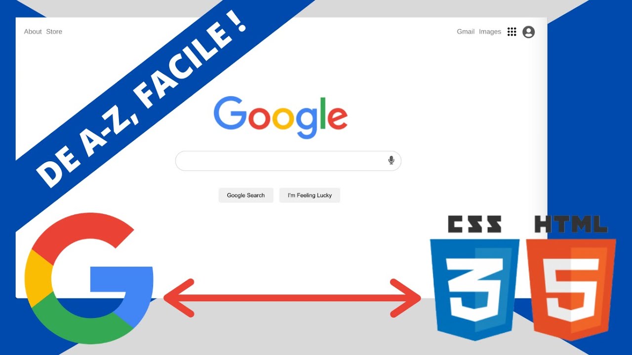 Créer le CLONE de Google en HTML & CSS 💡