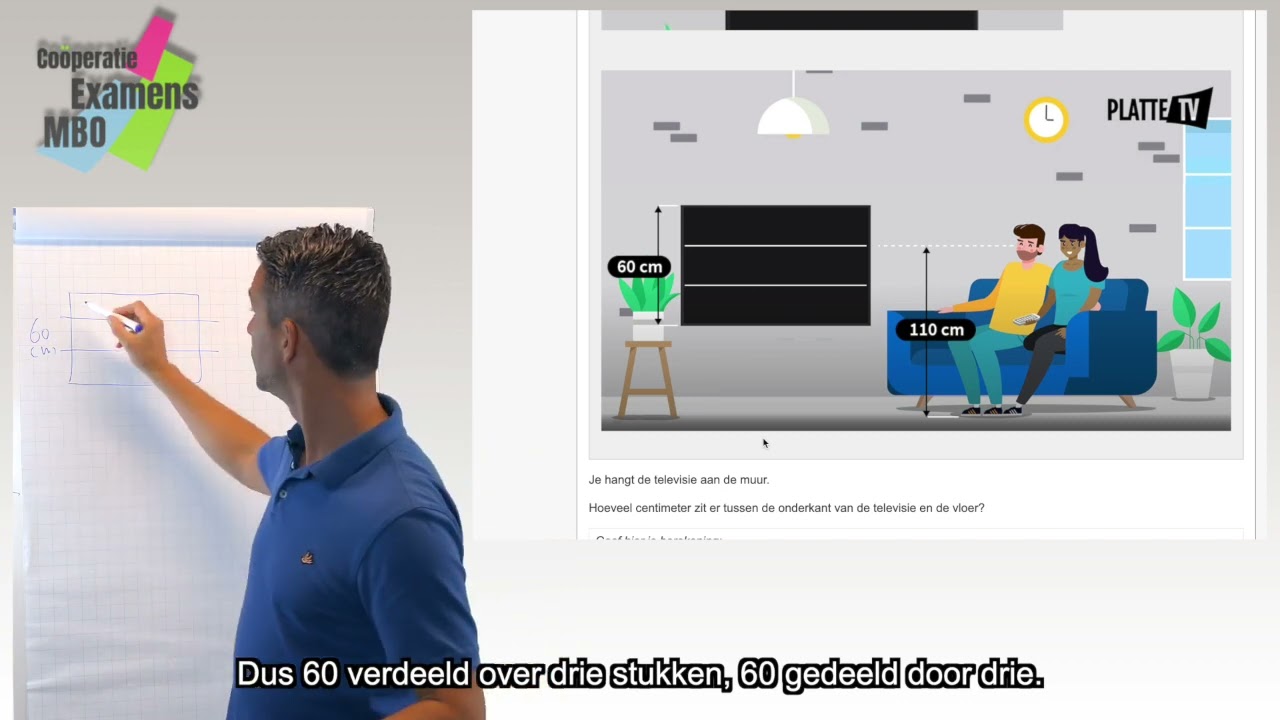 Uitlegvideo rekenexamen MBO niveau 3 - Oefenopgave: Televisie