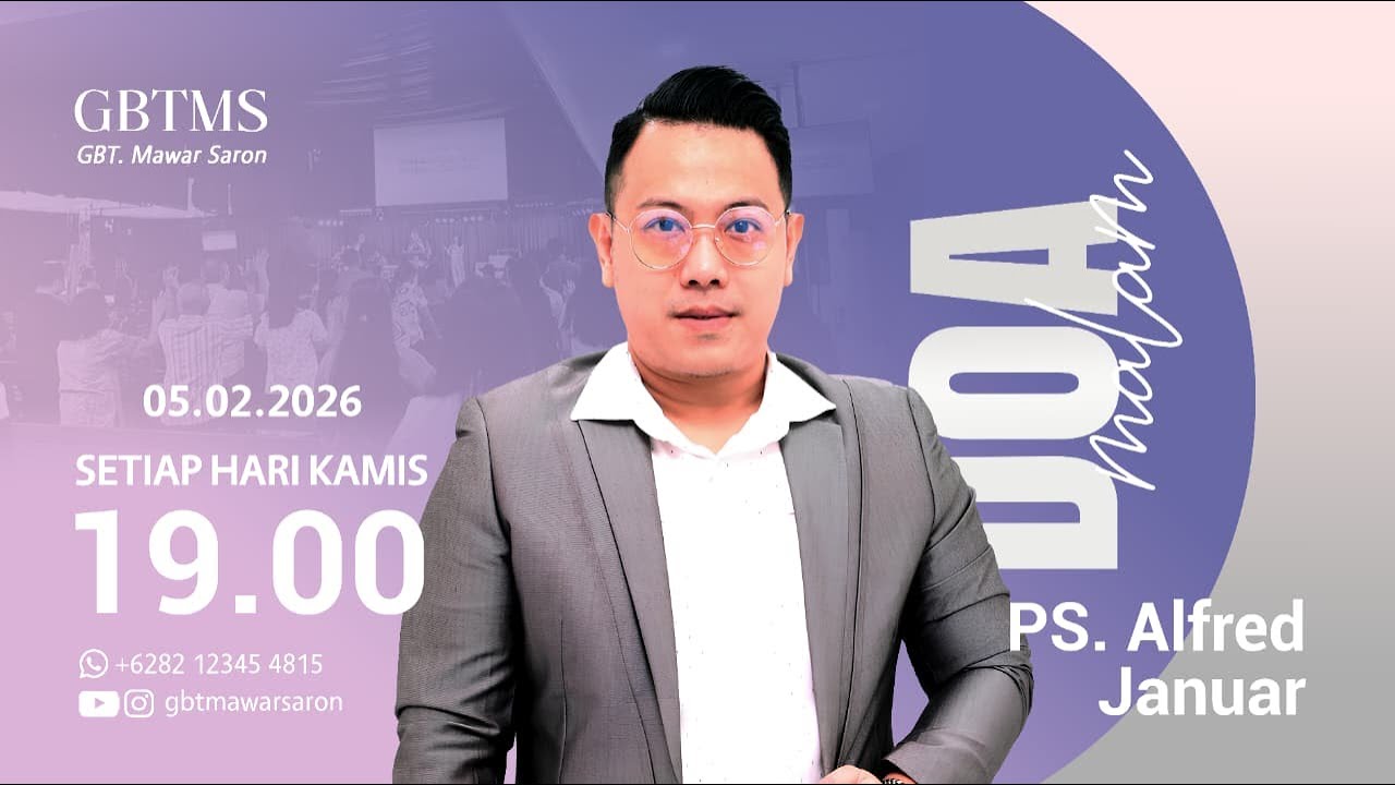 Ibadah Doa Malam GBT. Mawar Saron - Ps. Alfred Januar  ( 5 Februari 2026, 19.00 )
