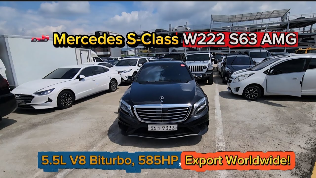 🌍 Export from Korea: Mercedes-Benz S-Class W222 S63 AMG 2014 — Only $28,300!