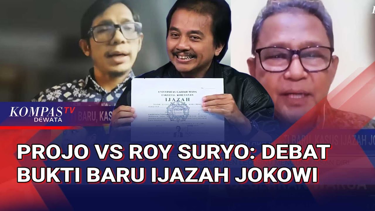 Bawa Bukti Baru! Debat Panas Roy Suryo vs Projo soal Dugaan Ijazah Palsu Jokowi