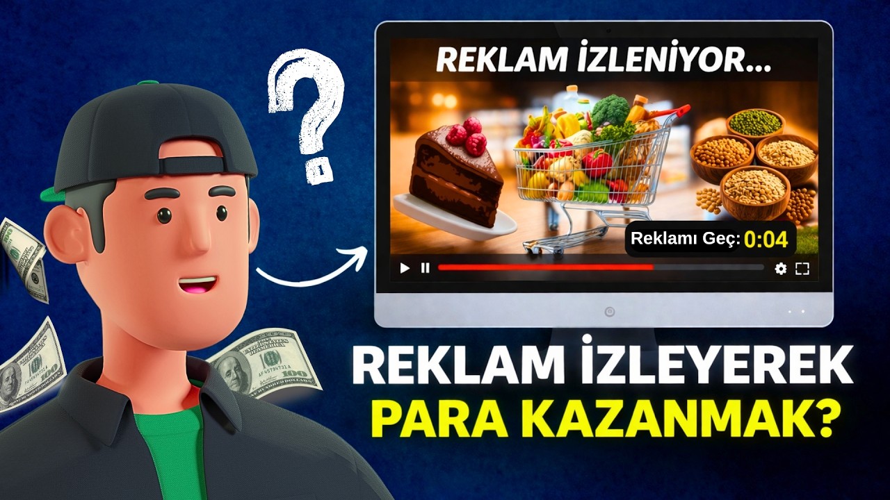 REKLAM İZLEYEREK PARA KAZANMAK GER&Ccedil;EK Mİ? (TEST ETTİM) - İnternetten Para Kazanma 2026