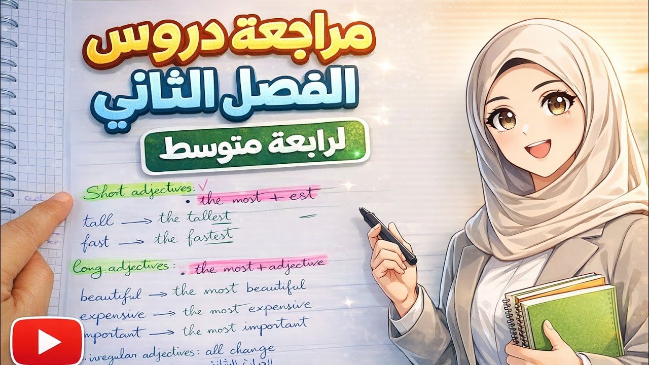 افهم الدروس في دقائق! ⏱️🚨  رابعة متوسط