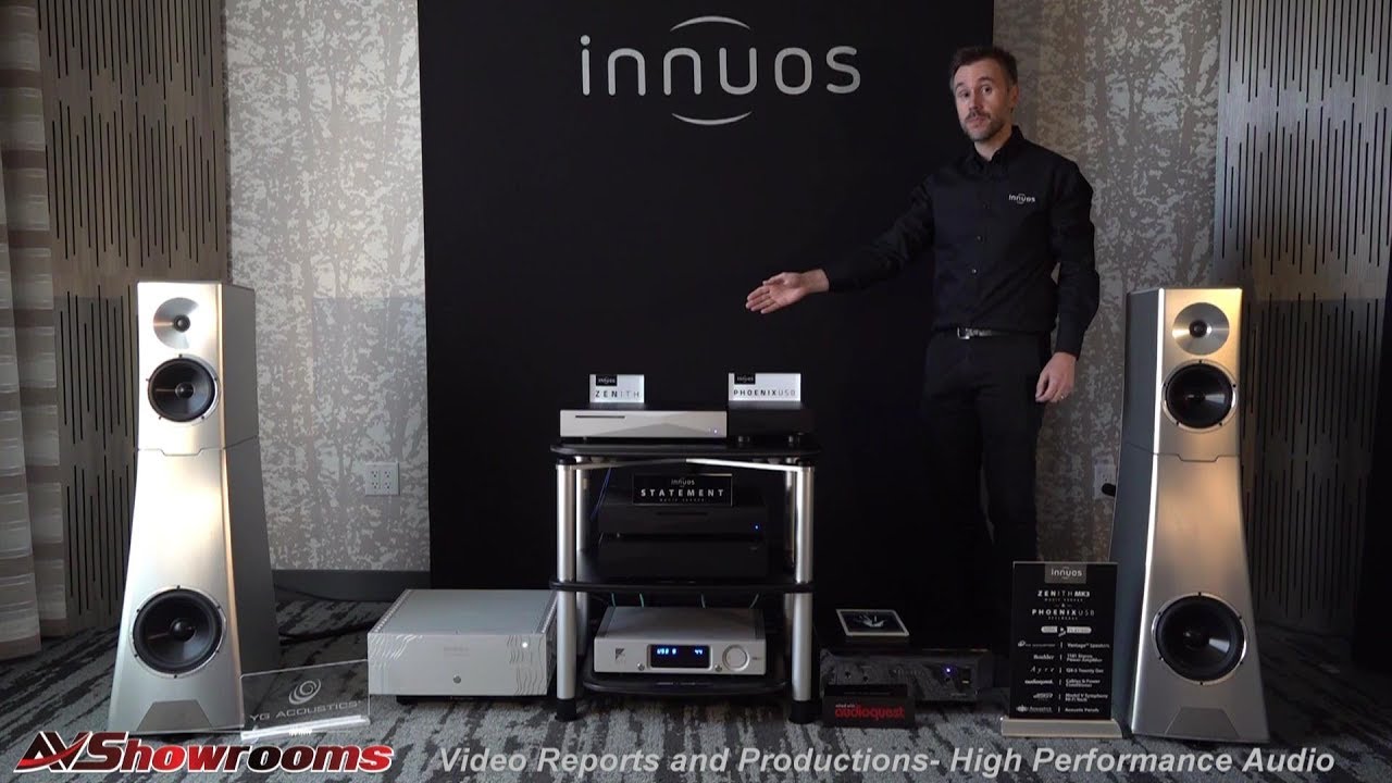 Innuos Phoenix USB Re clocker, AB test, Ayre DAC, Boulder amp, YG Acoustics Vantage speakers, RMAF 2
