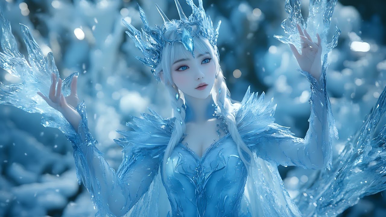 🎧 ENCHANTED FROST :Winter Witch's Realm | magical ice orb | frozen castle | eternal frost atmosphere
