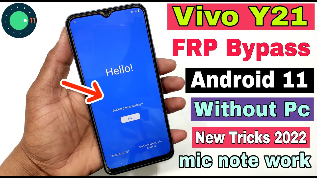 Vivo Y21 FRP Bypass Android 11 | New Trick  2022 | Vivo (V2111) Google Account Remove | Without Pc