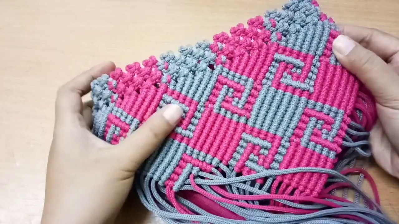 Membuat Tas Macrame Motif Kalimantan - Part I