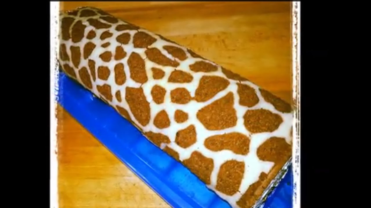 Sallys Banana-Split-Rolle in Giraffen-Optik / Sallys Welt