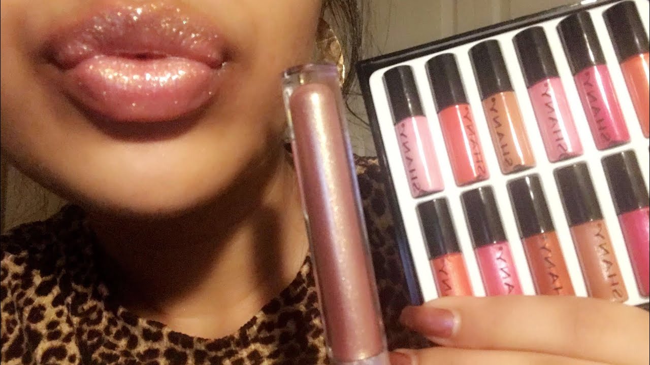 ASMR~ TINGLY LIPGLOSS APPLICATION (trying on mini lipglosses) 💋😋