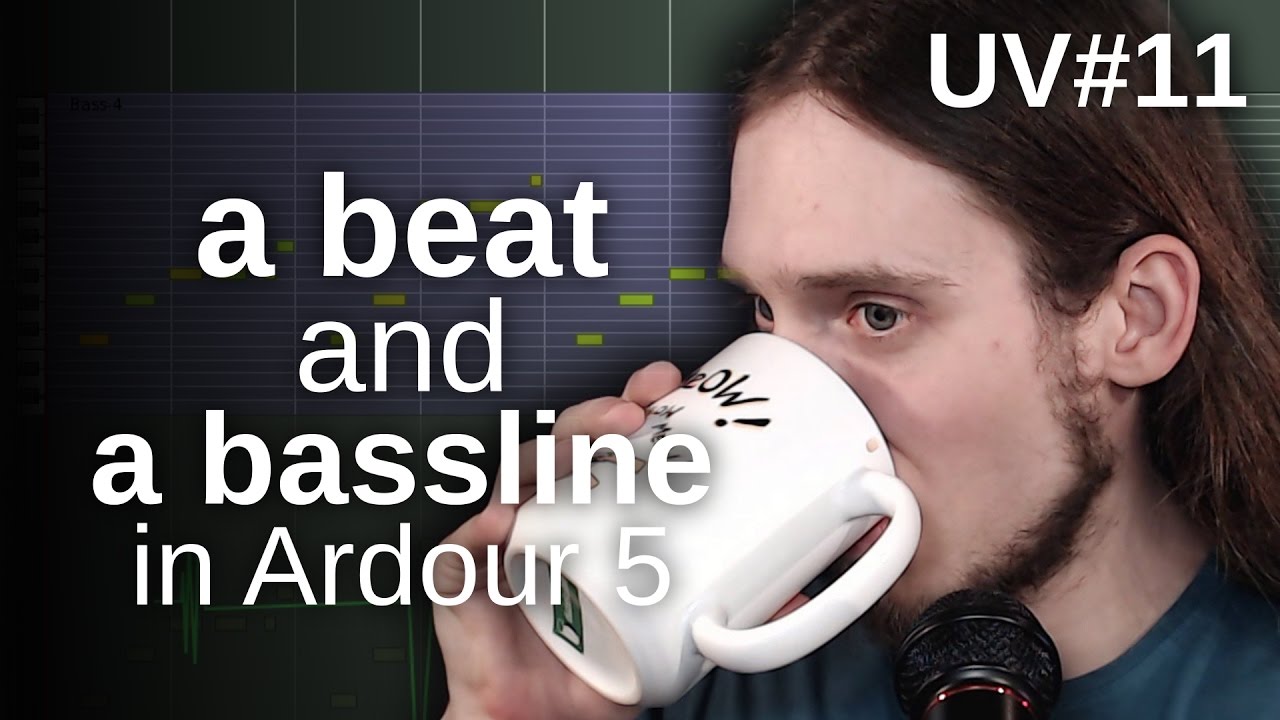 UV#11 Making a beat and synthesizing a bassline with ZynAddSubFX