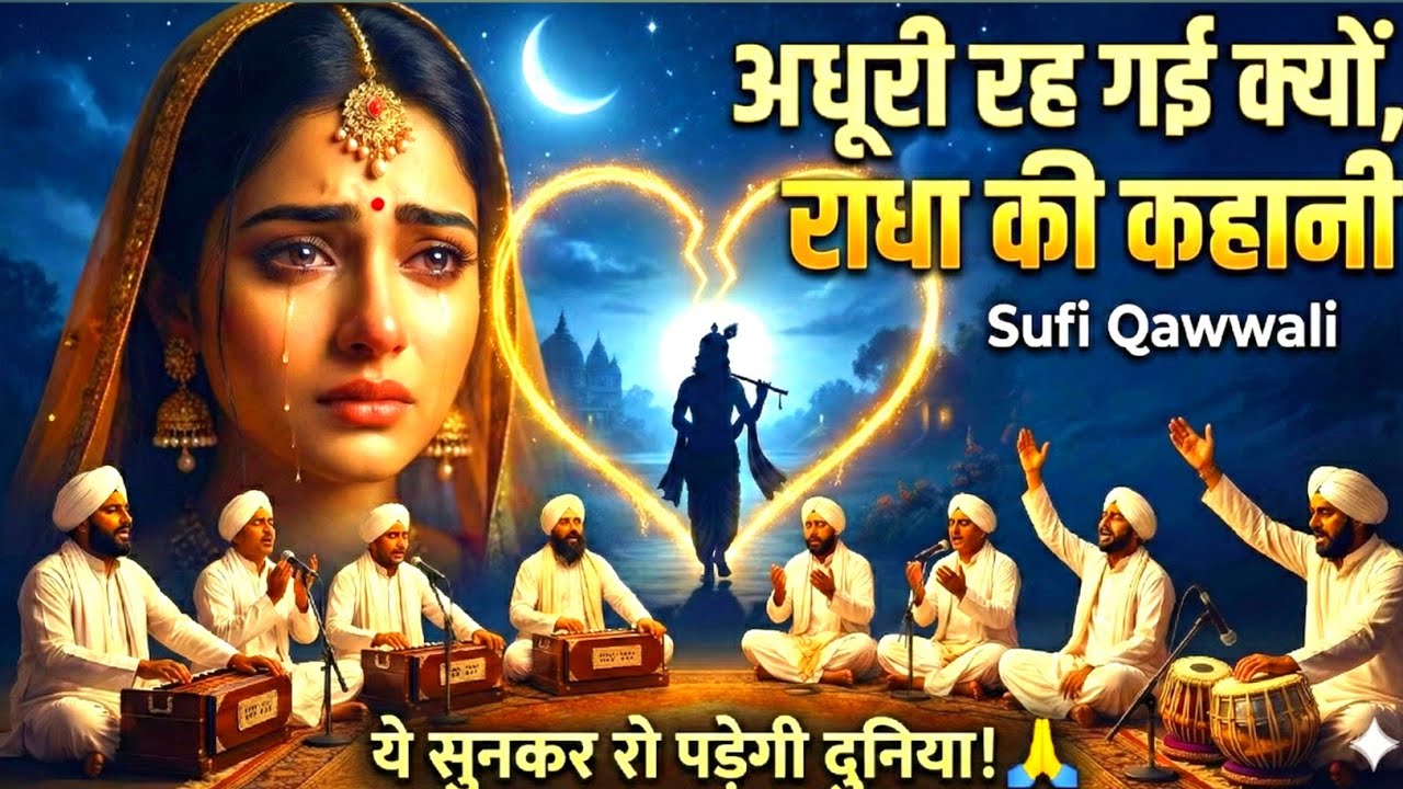 अधूरी रह गई क्यों राधा की कहानी | Radha Krishna Qawwali | Heart Touching Virah Qawwali