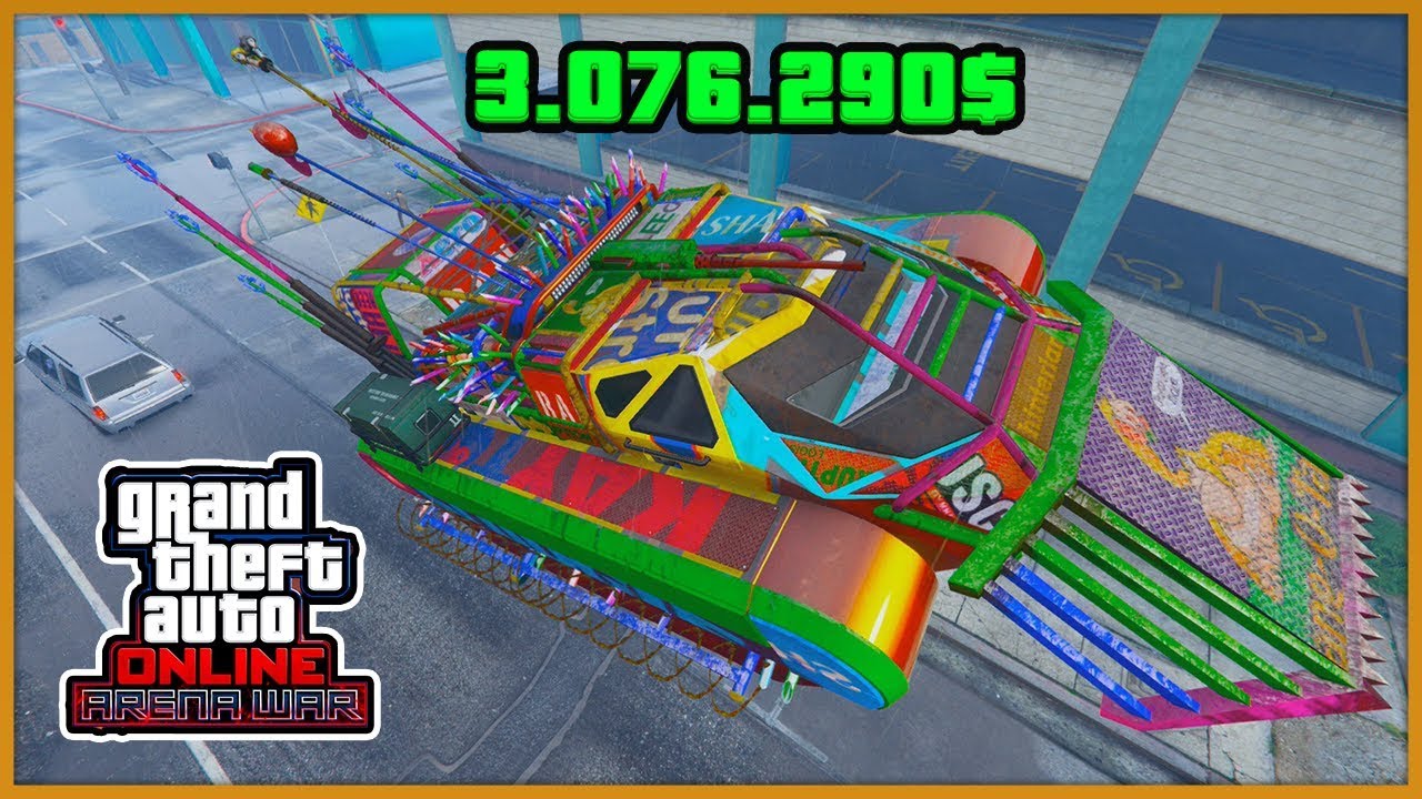 NUOVO CARRO ARMATO DEMOLITORE SCARAB SU GTA 5 ONLINE - GTA 5 DLC Arena War ITA