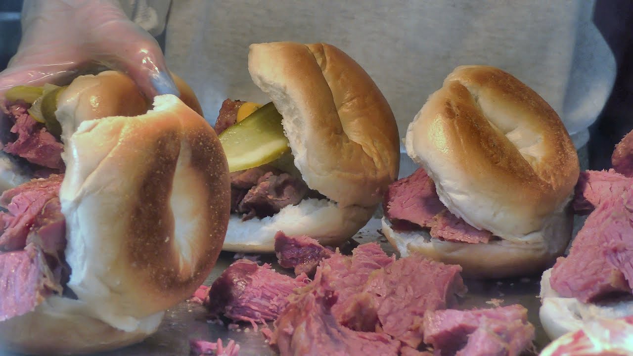 London Street Food. Bagels With Salty Meat. Tasted in Brick Lane and Camden Town