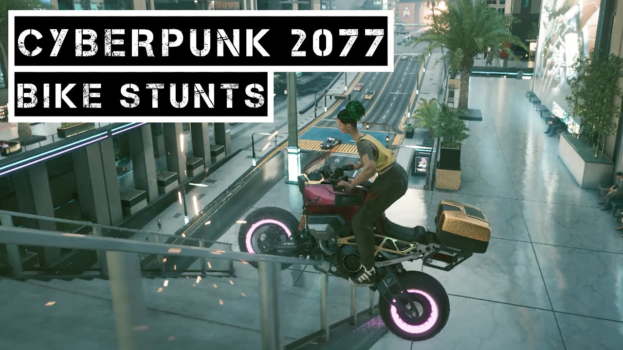 EPIC  bike tricks in CYBERPUNK 2077 🚲🏍