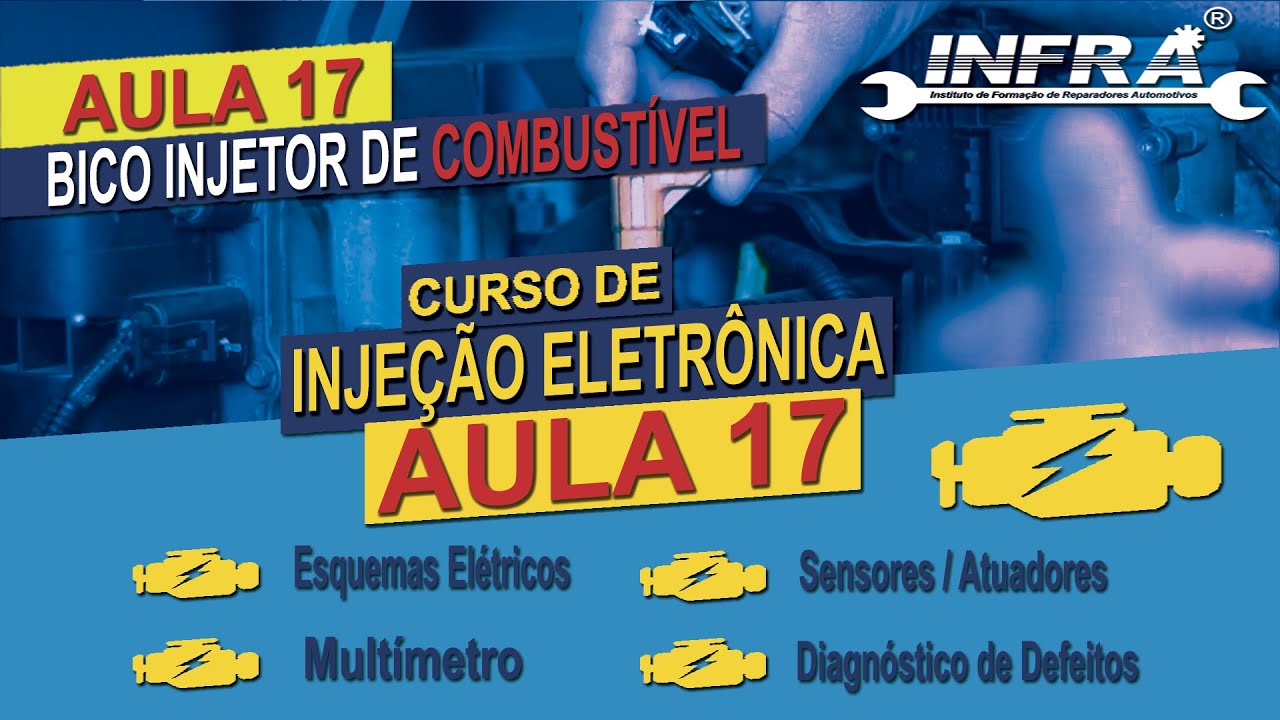 BICO INJETOR DE COMBUSTÍVEL - UCE - AULA 17 - CURSO DE INJEÇÃO ELETRÔNICA