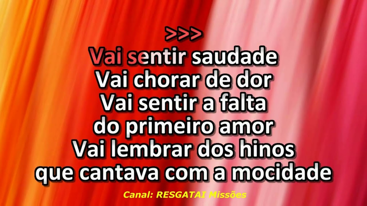 Daniel & Samuel - O Pródigo Vai Voltar - Playback - Karaokê
