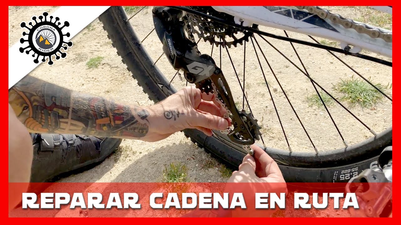 CÓMO REPARAR la CADENA ROTA de bicicleta en ruta
