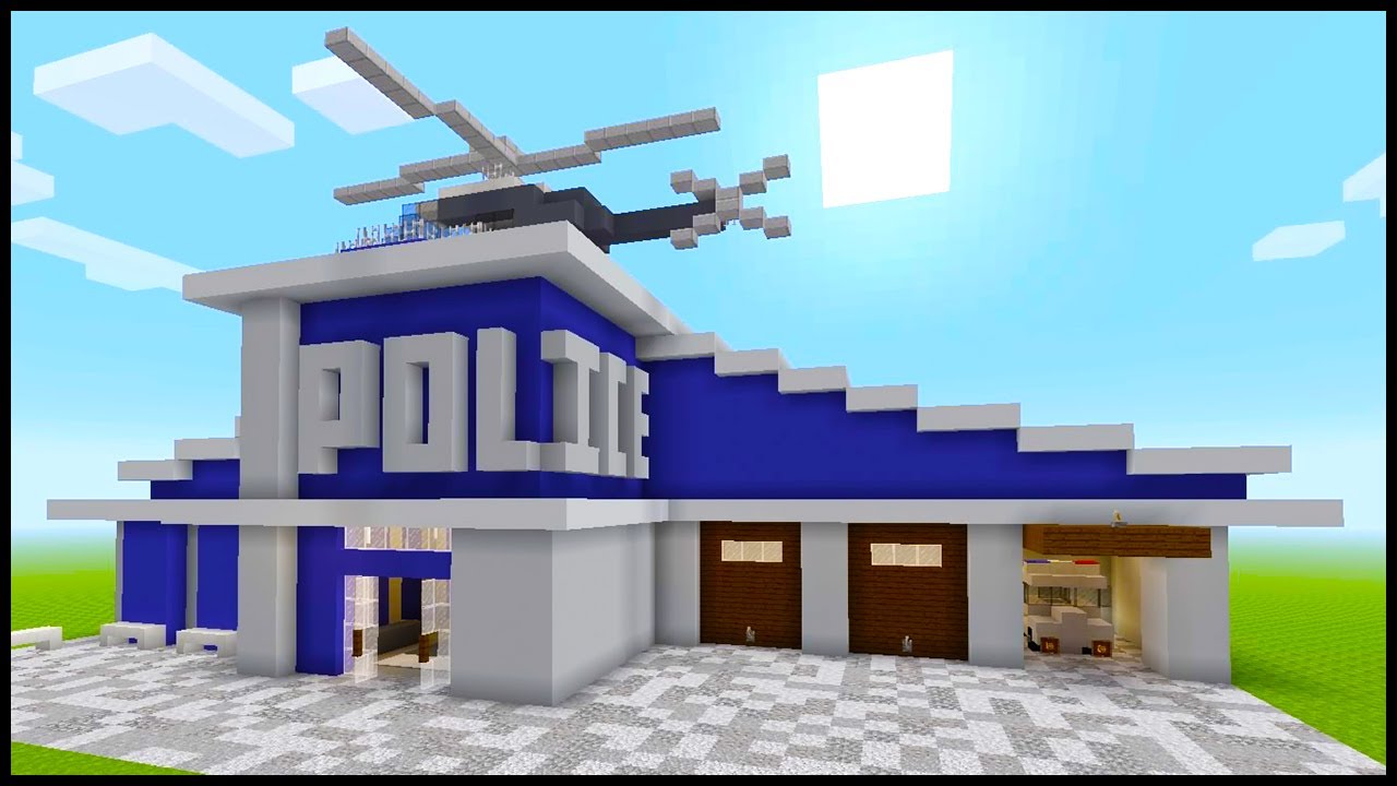 Minecraft: How to Build a Police Station | PART 2