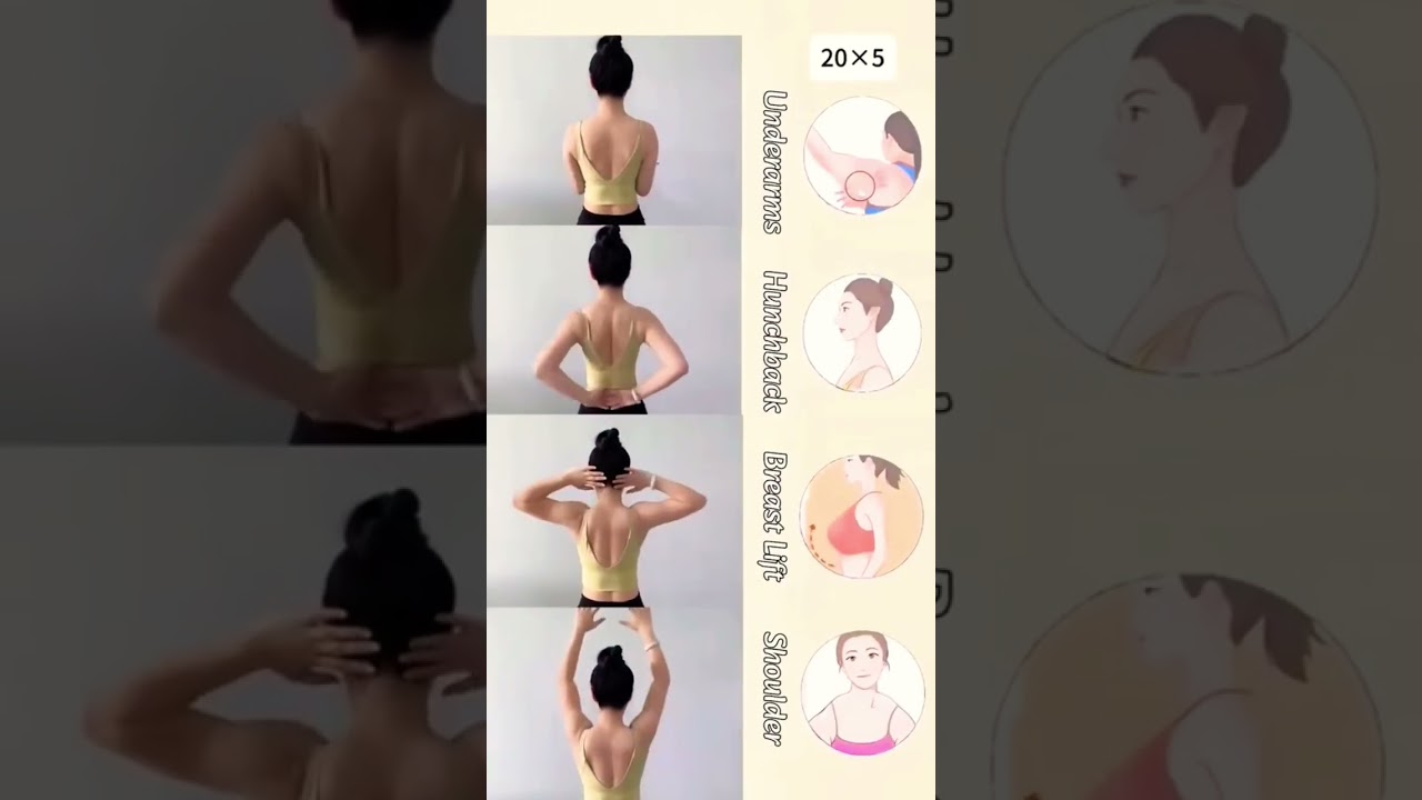 Highly effective stretching exercises to lift shoulders & slim the back❗❗