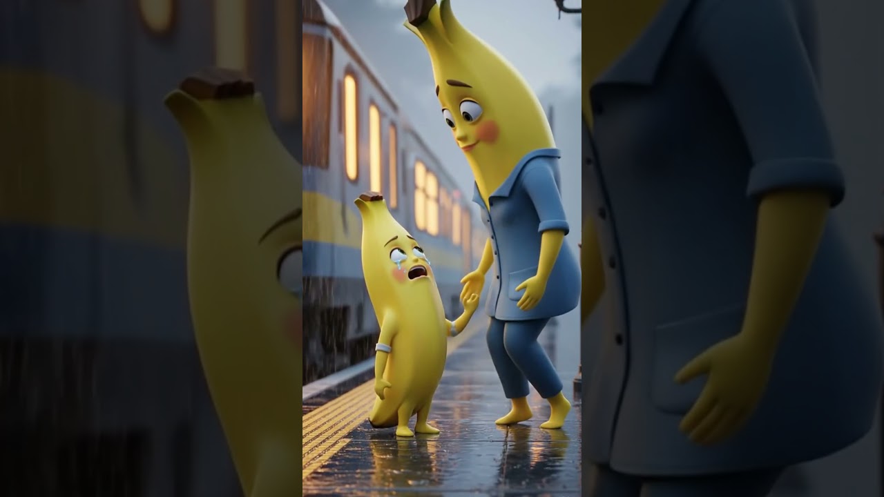 Banana Mom&rsquo;s Final Hug That Broke Millions 💔🍌#fruits #banana  #fruittales #animation