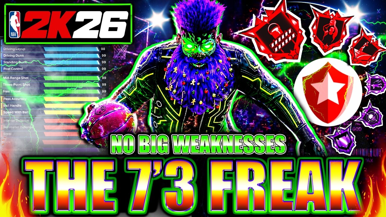 GREATEST 7&rsquo;3 STRETCH CENTER BUILD in NBA 2K26 👑 | UNSTOPPABLE BIG MAN
