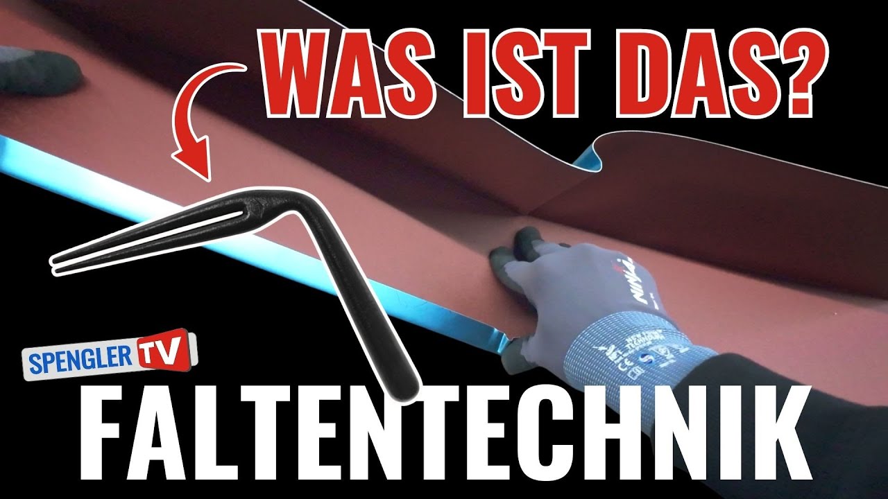 Faltentechnik... Anwendungsbeispiele und Tipps Blechbearbeitung  #spenglertv