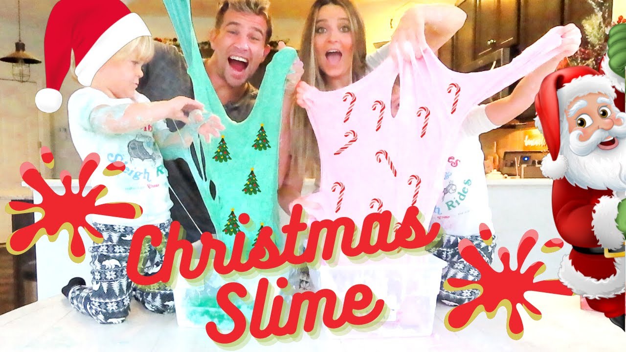 Roshek Ultimate CHRISTMAS SLIME Challenge! KIDS CREATE/GLUE/GLITTER/CANDY/GRINCH