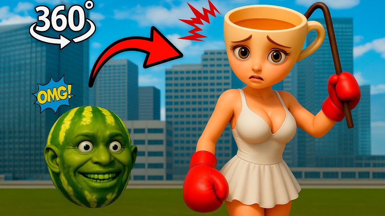 All The Size From Level 1 To Level 10 Of Lin Gang Melon | VR 360°