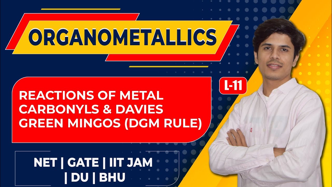 L11: Reactions of Metal Alkene Complexes & DGM Rule of Organometallic Compounds | MadChem Classes