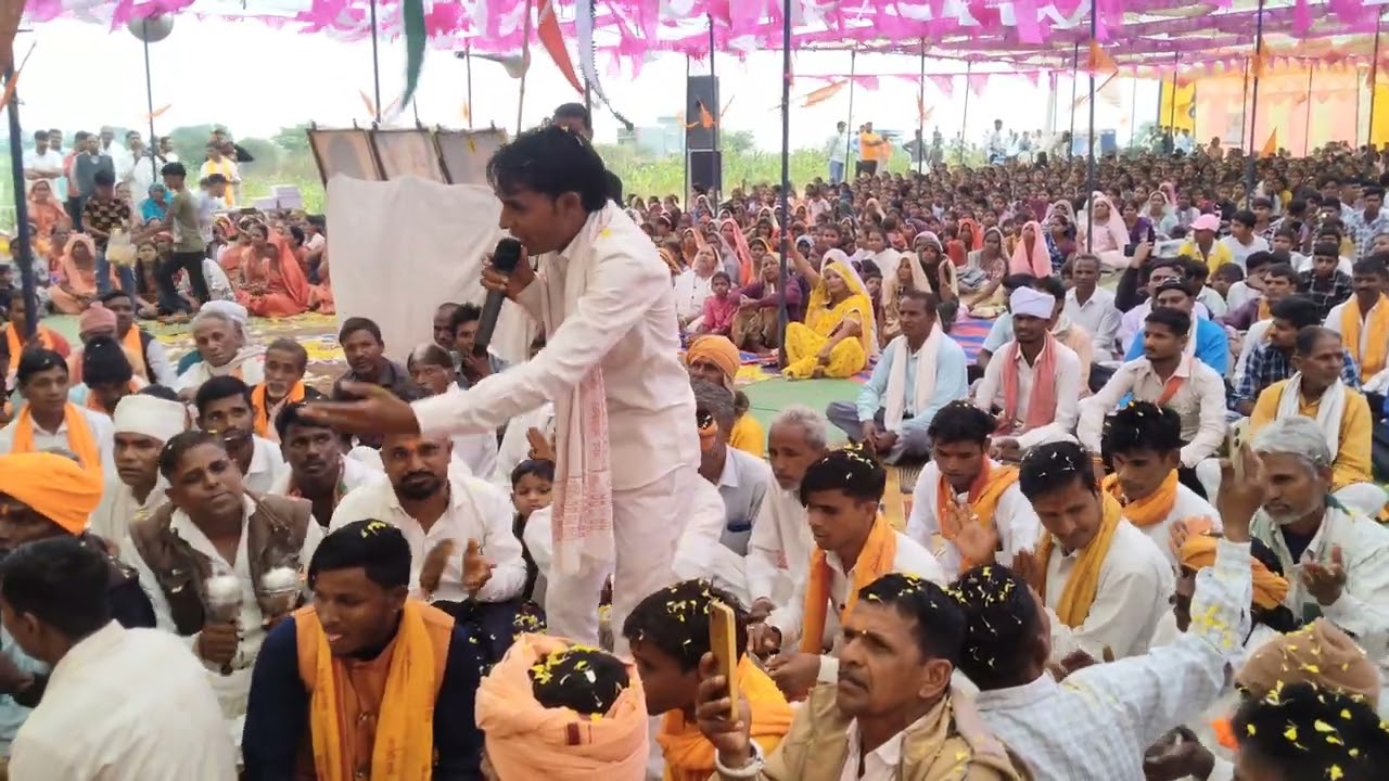 बीड धाम माता दी भजन बोलते हुए कसारवाडी में भीली भाषा में धामकेदार 