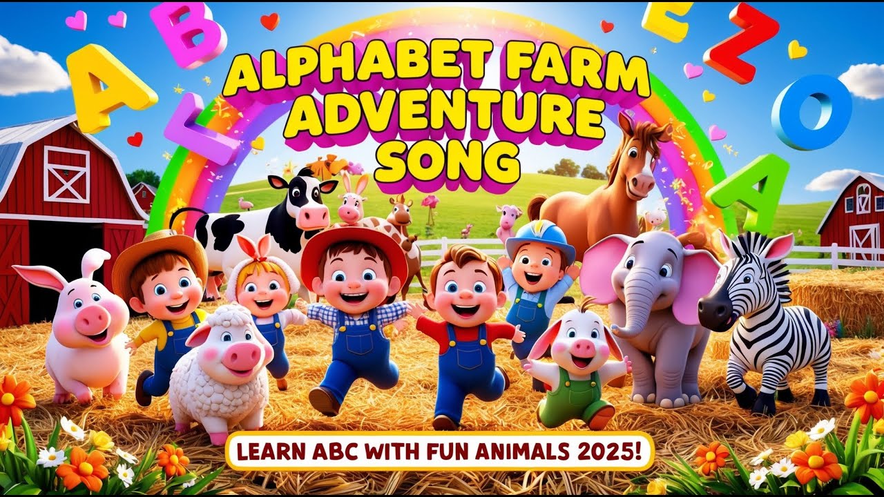 Alphabet Farm Adventure Song – Learn ABC with Fun Animals Dance! (2025)