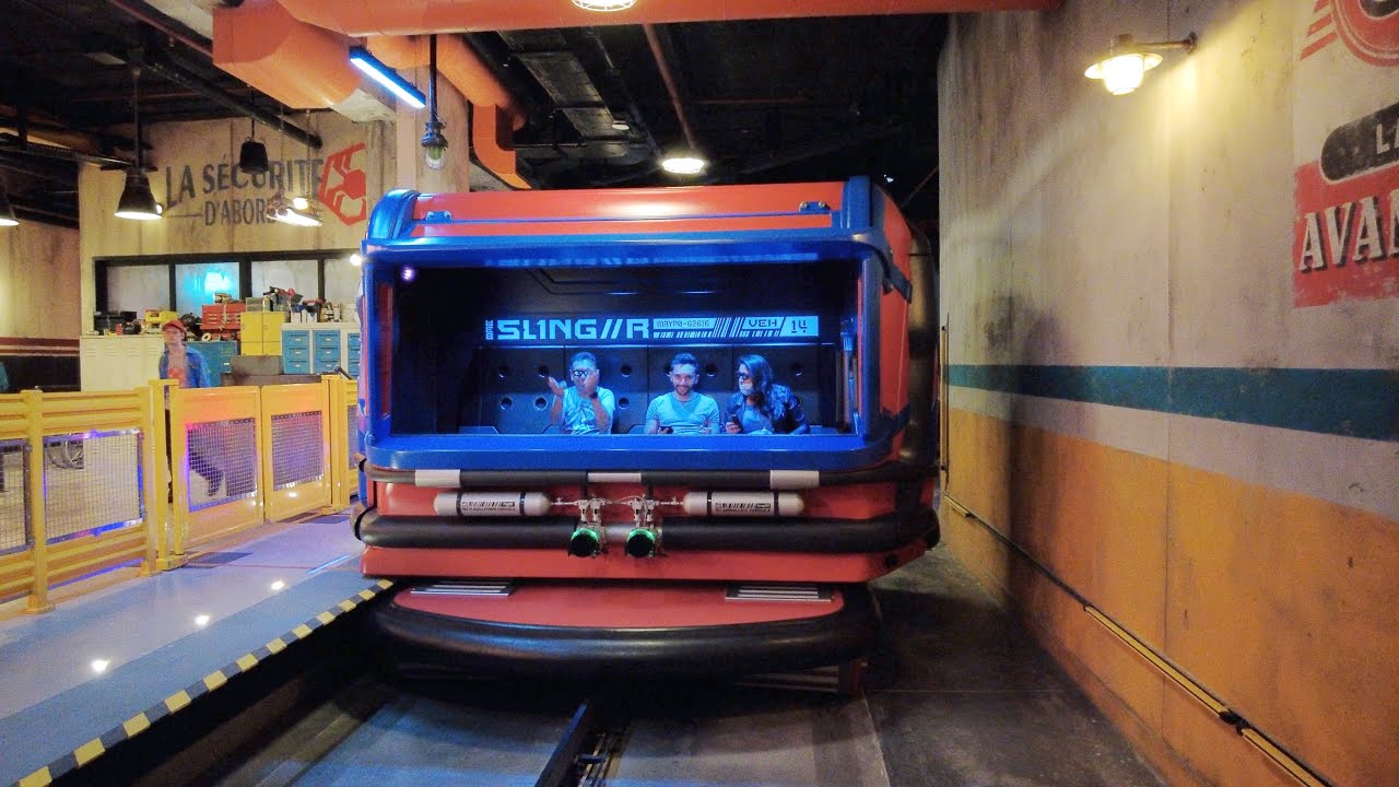 Avengers Campus Web Slingers on-ride at Disneyland Paris