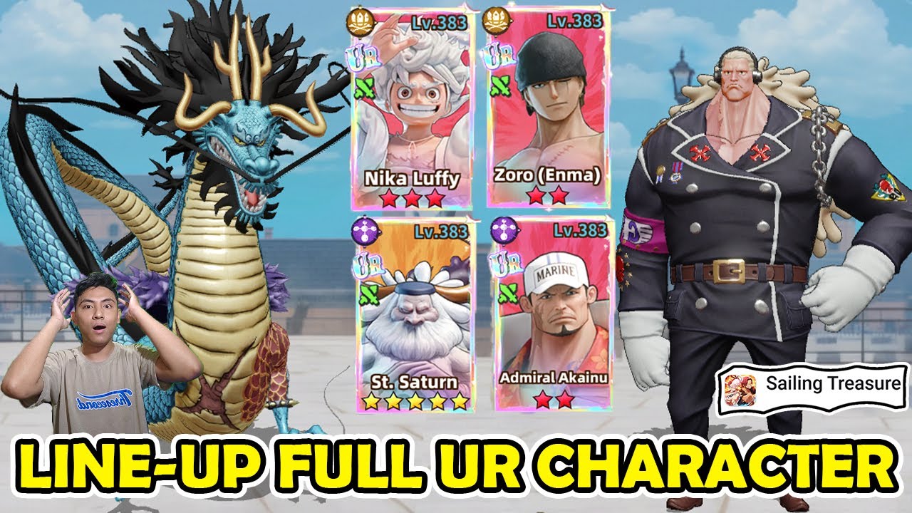 AKHIRNYA 1 TEAM FULL UR KARAKTER !! SIAPA KARAKTER UR TERKUAT ?? - ONE PIECE SAILING TREASURE