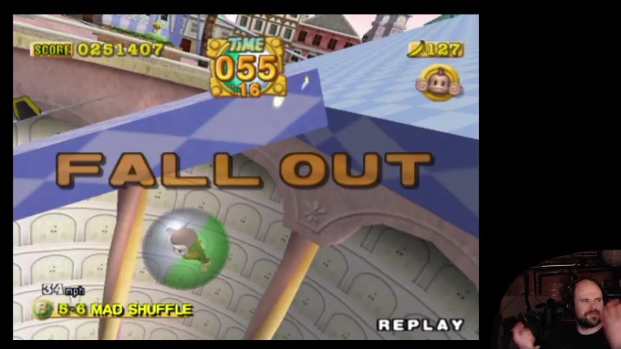 Super Monkey Ball Deluxe (PS2) 5-6 mad shuffle fail