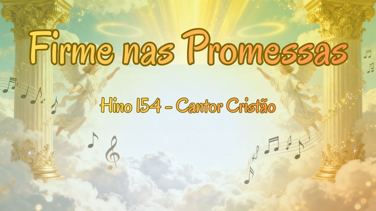 Firme nas Promessas (Hino 154 - Cantor Cristão) | Poderoso Hino de Confiança em Deus