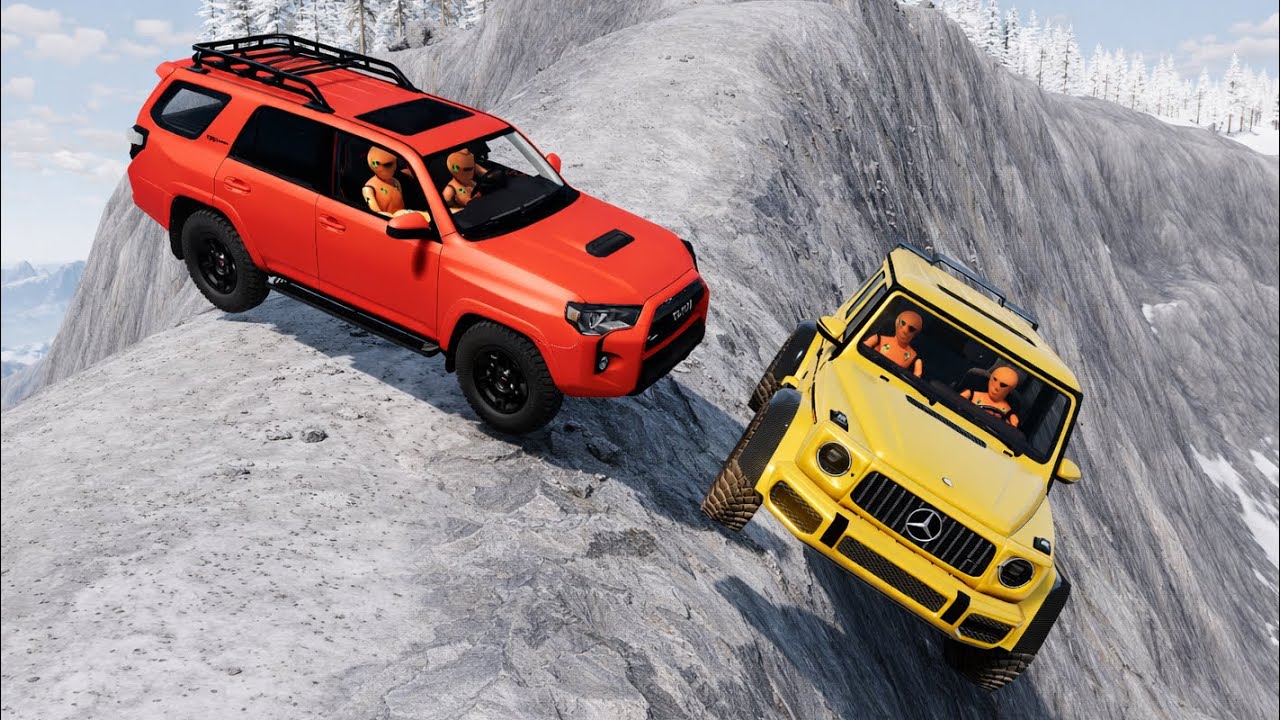 Cars Vs Dangerous Cliff Roads 😱 | BeamNG.drive#220 