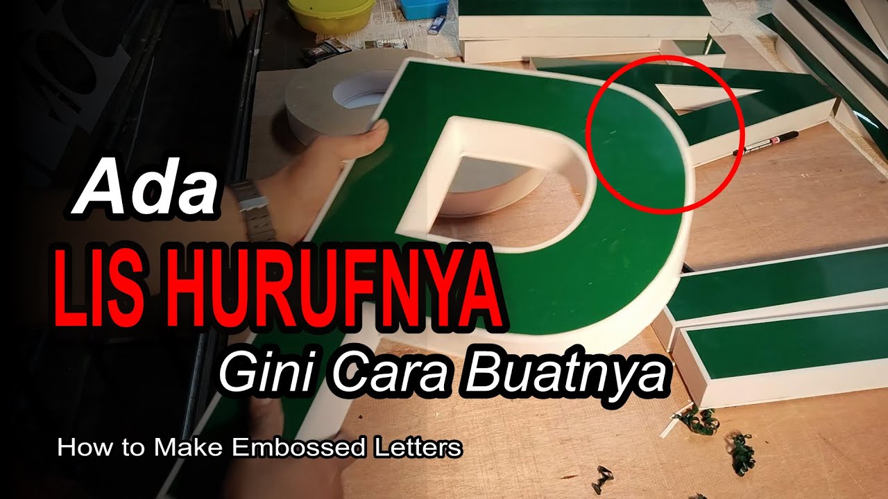 Jangan Bingung...!!! Gini caranya...// How to Make Embossed Letters