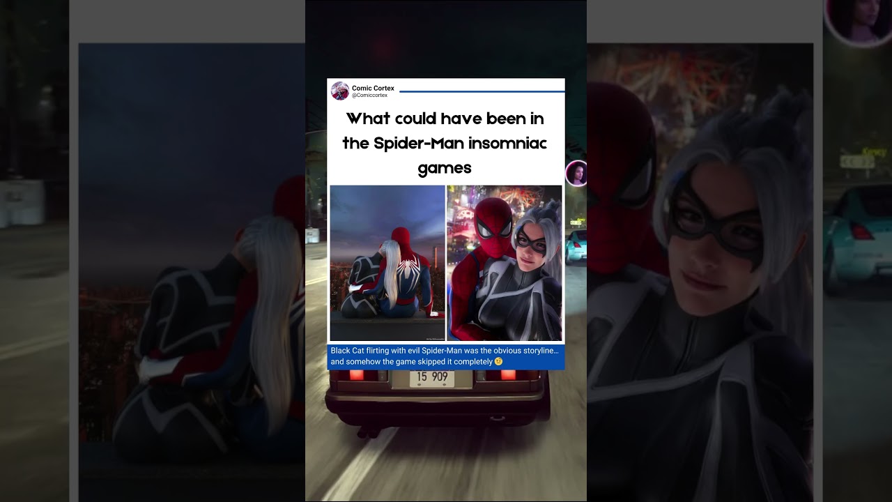 Fans noticed Insomniac Games removed Black Cat from Marvel’s Spider-Man 2 before symbiote Peter..