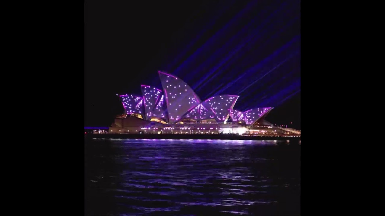 Laser show for the 50th anniversary of the Sydney Opera House #opera #show #sydney