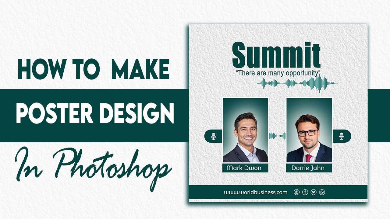 Poster Design in Photoshop for Beginners!!!