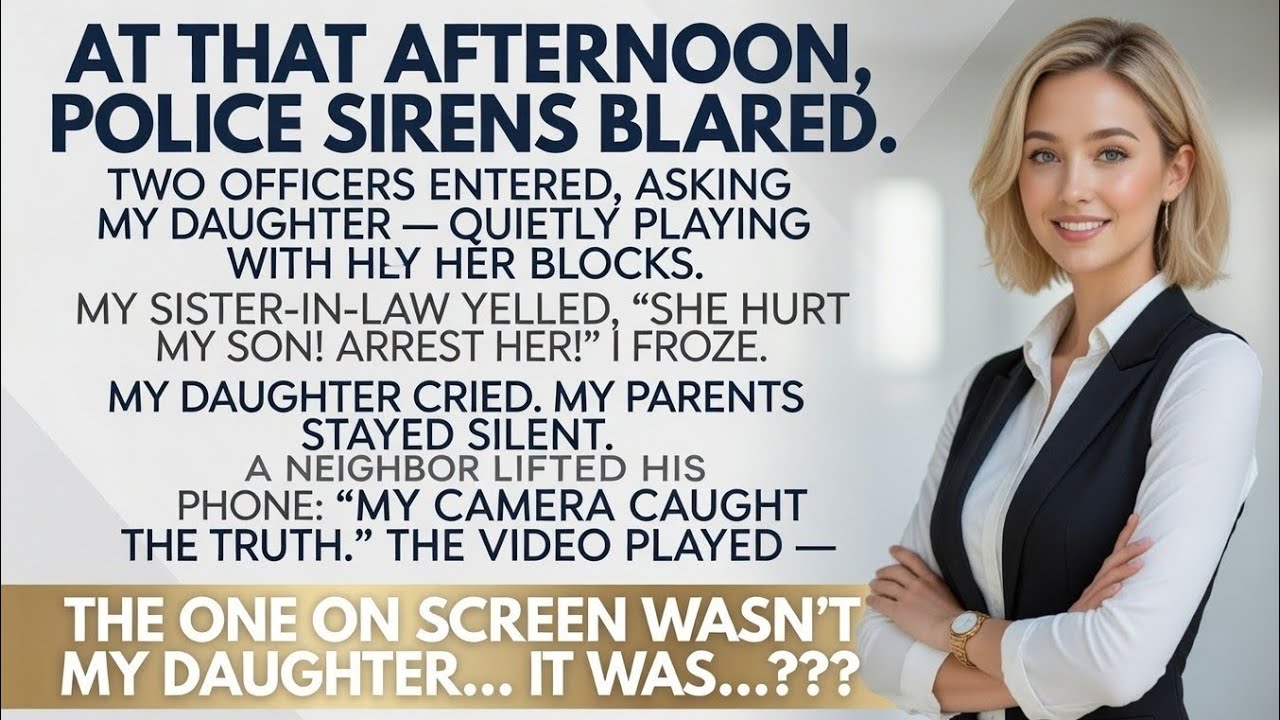 At that afternoon, my sister-in-law screamed to have my daughter arrested… but the truth was...???