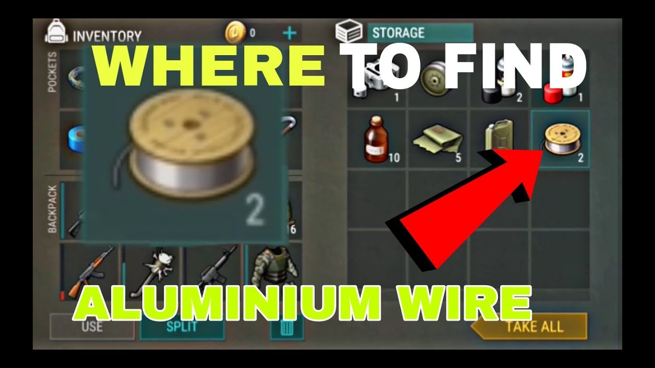 HOW TO GET ALUMINIUM WIRE:LAST DAY ON EARTH