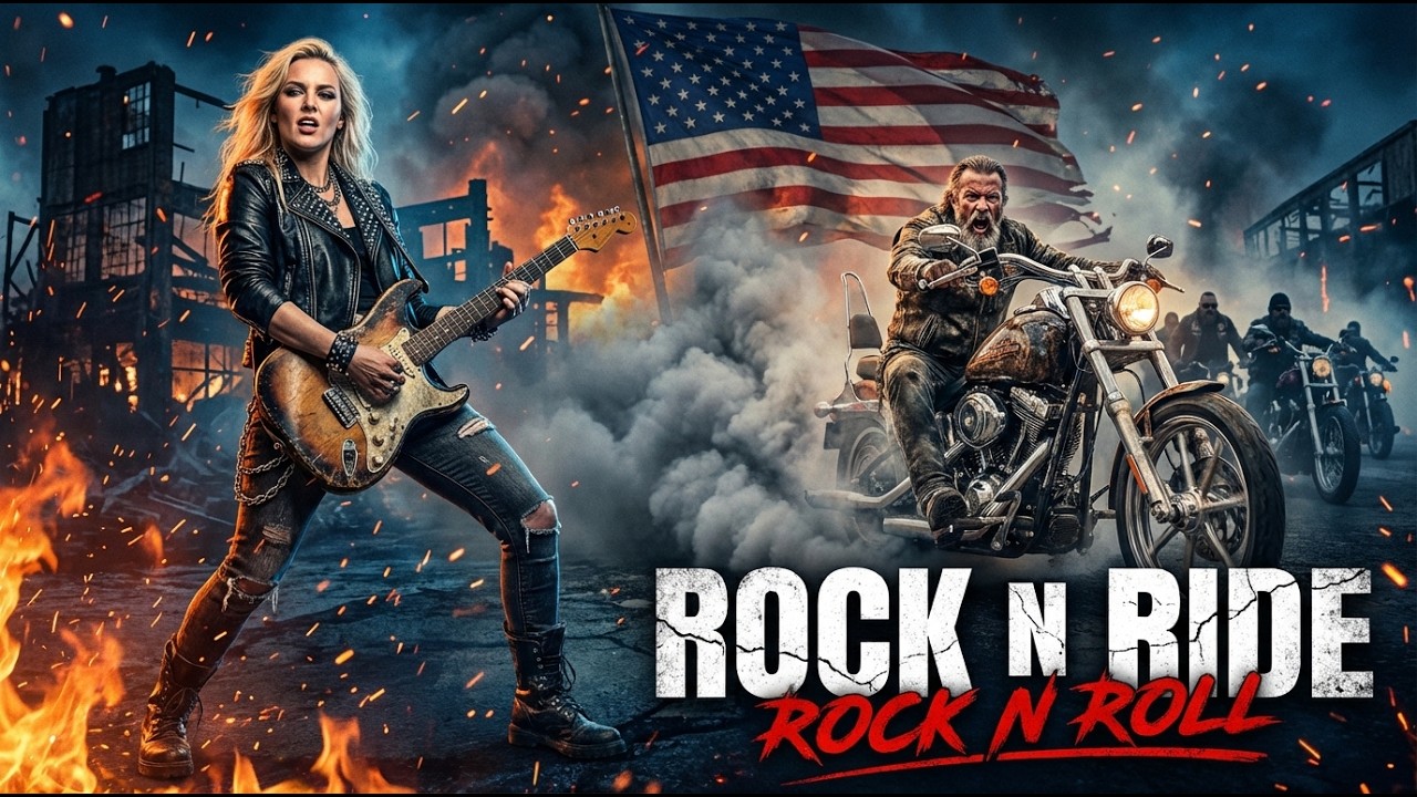 Best Music Rock N Roll 🎸 Rock N Ride 🔥 Freedom Wheels | Rock N’ Roll Across the Biker Roads