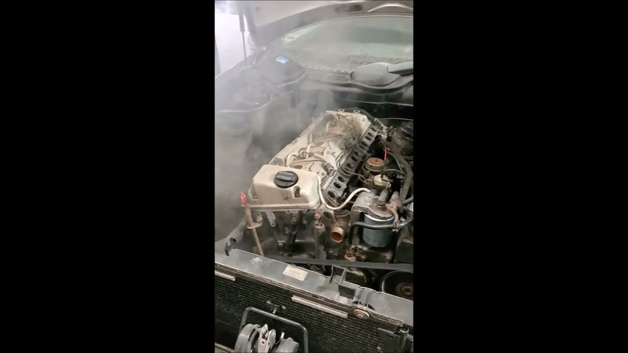 Mercedes CLK W208 OM606 swap first start. Fast response REVs with OM603 7,5mm custom mechanical pump