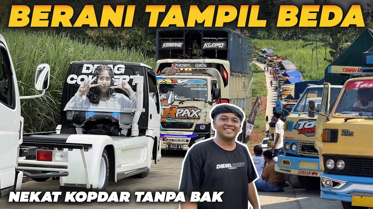 GAK ADA SAINGAN NYA!!! Kiki Core Nekat Bawa Truk Tanpa Bak Di Kopdar Truk PRG